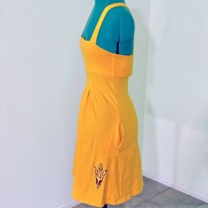 Official ASU pitchfork gold jeweled logo dress